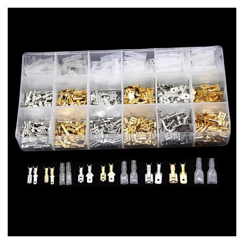Awesome All-In-One 540 Pc Female Male Electrical Spade Wire Butt Connector Lugs Kit For Battery Starter Cable Splice Crimp Terminals You Know What I Mean plastic organizer
