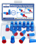15 Pieces Waterproof Wire Connectors 22AWG To 14AWG Outdoor Seal Twist Nuts Caps in blue silicone for landscape lights