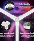 Close-up of hexagonal RGB LED panel lights with remote control for parties game rooms gyms and bars adjustable brightness and fast color shifts.