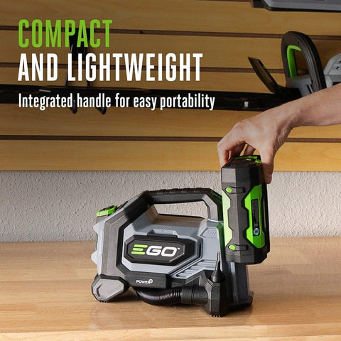 160 PSI Compact Tire Inflator With High Pressure And High Volume Modes Memory Presets For Four PSI displayed on shelf