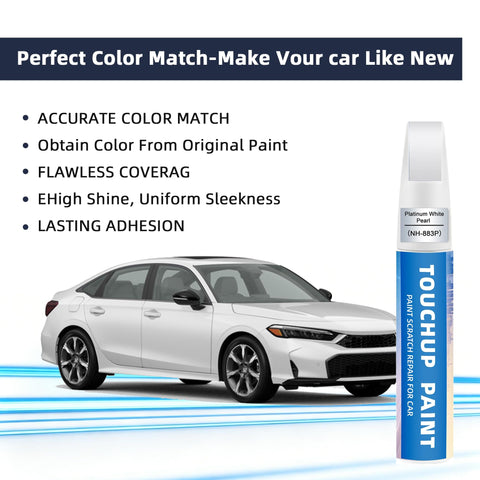 Honda NH 883P Exact Color Match Touch Up Paint Pen For Rock Chips Door Scratches And Paint Nicks beside white Honda car