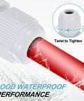 PG7 Nylon Cable Glands Waterproof Cord Grip Connector Kit, showing twist to tighten mechanism, demonstrating waterproof performance