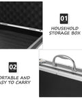 Slick Aluminum Alloy Toolbox Briefcase With Heavy Duty Hard Shell Design For Hand Tools Camera Gear And Tech Essentials Portable Equipment Rig For Pros On The Go with interior padding.