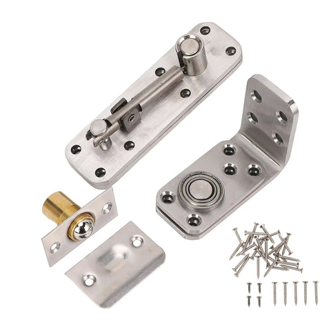 Hidden Door Hinge 600 Lbs Stainless Steel 180 Degree Adjustable Concealed Pivot Hinge For Secret Doors with screws