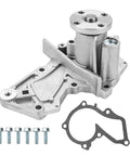 Heavy Duty Direct Fit Water Pump With Gasket Straight Shot Install For Ford Escape Fiesta Fusion Transit Connect 1.6L L4 Engine Replacement 2011 2012 2013 2014 2015 2016 2017 2018 2019 Rock Solid Cooling Repair with hardware and gasket.