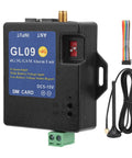 Straightforward Plug In Setup For Eight Channel Alert Module with GSM alarm unit, 8 input zones, DC 5-15V, and antenna.