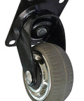 Four Inch Heavy Duty Swivel Casters With Soft Rubber Non Marking Wheels 360 Degree Silent Industrial Caster Wheels Set Of Four