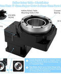 Hollow Rotating Platform With 5 To 1 Planetary Gearbox For High Precision Rotary Table Actuator 360 Degree Electric Rotation