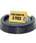 Heavy Duty RV Leveling Jack Pads Set For Campers Non Slip Round Foot Rubber Blocks 9 Inch Landing Gear Pads 6 Pack