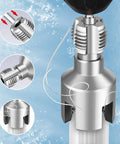 Heavy Duty Electric PVC Pipe Threader Tool 1/2 And 3/4 Inch Threading Dies detail of cutter head with threading grooves