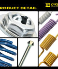 Heavy Duty Rear Parking Brake Hardware Kit For Toyota Tacoma 2005 To 2023 Fits All Engines With Rust Proof Steel Parts And 18k1776 Replacement Specs To Get Your Truck Back In Top Gun Shape, assorted springs and steel clips