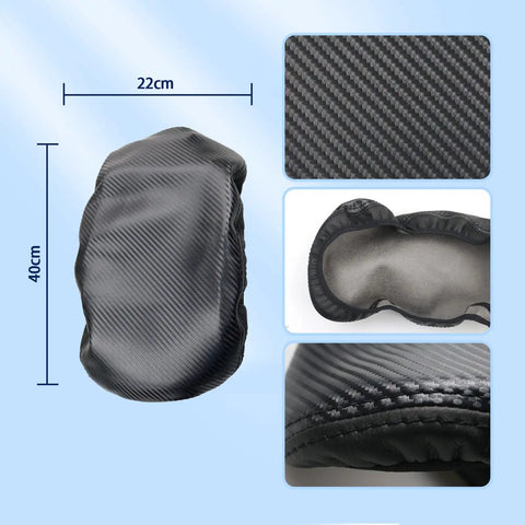 Mazda CX 30 Center Console Cover Leather Armrest Protector Waterproof And Anti Scratch Black Carbon Fiber Finish dimensions