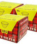 Boxes of Wave Style Coffee Filter Papers For 2 To 4 Cups 150 Sheets 50 X 3 White Conifer Pulp Compatible With Wave Dripper 185 Type Zi
