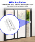 Sliding Door Keeper For Extruded Aluminum Latch Replacement Fits Pella Micron 1200 Series Viking Doors And Other Sliding Glass Doors 1 Pack Durable White Finish For Hook Style Latches