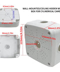 Rugged All Weather Ready Rainproof Dustproof Junction Box For Outdoor And Indoor Projects With Security Camera Bracket