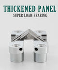 Badass Stainless Steel Hidden Door Hinges With Invisible Concealed Pivot For Cabinet Furniture Hardware Hella Rustproof And Keeping Your Doors Swinging Nice And Tight All Day Long 34X140MM close-up view of hinge's load-bearing structure.