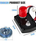 Water Softener Valve Motor Assembly Replacement Kit With Gear Housing And Wiring For Smooth Valve Drive And Precise Regeneration