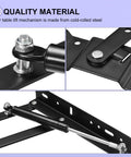 uxcell lift-up coffee table mechanism, 2 pcs, black metal hinge with gas spring, 9.4in, 100lb capacity