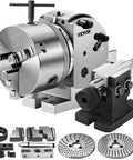 Five Inch 3 Jaw Chuck Dividing Head Set For Milling Machine Rotary Table Tailstock Precision Semi Universal Dividing Head