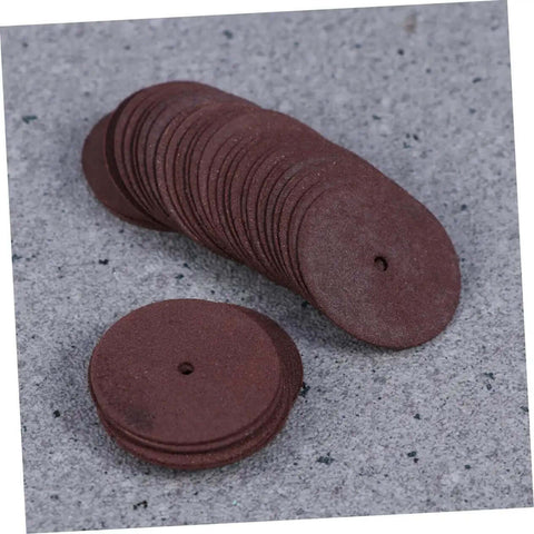 36 Piece Heavy Duty Cutting Discs And Grinding Wheels Set For Metal, Wood, And Ceramics, stacked on gray surface