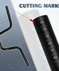 Wide 580mm Aluminum Alloy Handlebar With 25.4mm Clamp High Rise 120mm And 160mm Options, showing cutting marks.