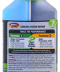 High Mileage Cooling System Repair With Premium Carbon Fiber Formula bottle showing dual formula, seals leaks, reduces overheating.