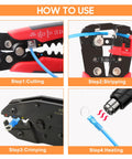 How to use the All In One Wire Crimping Kit With 340 Heat Shrink Connectors For Automotive, Marine And Electrical Repairs