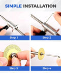 Installation steps of Inside Pipe Cutter Kit For PVC And ABS Pipes With Diamond Grit Wheel Adjustable Cutting Depth Handle