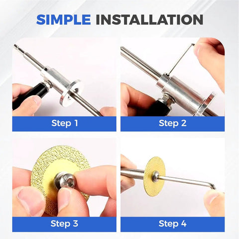 Installation steps of Inside Pipe Cutter Kit For PVC And ABS Pipes With Diamond Grit Wheel Adjustable Cutting Depth Handle