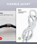 Comparison of flexible 100 Ft Outdoor Extension Cord 16/3 SJTW White Electrical Cable With Three Prong Grounded Plug