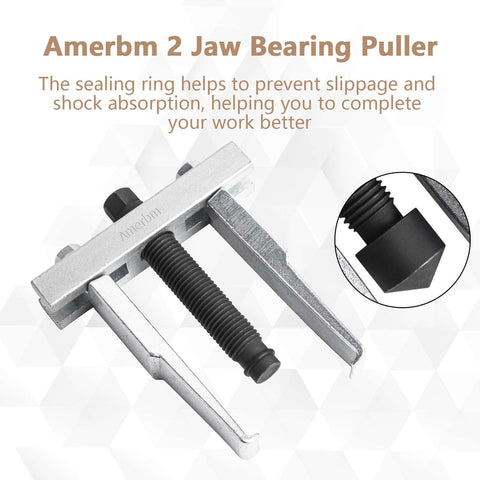 Two Jaw Bearing Puller Remover 30 To 90 Millimeter Adjustable Gear And Bearing Extractor featuring #45 carbon steel