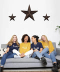 Rustic Metal Barn Star Wall Decor Made From Recycled Iron With Vintage Finish Includes Screws And Anchors For Easy Wall Mounting