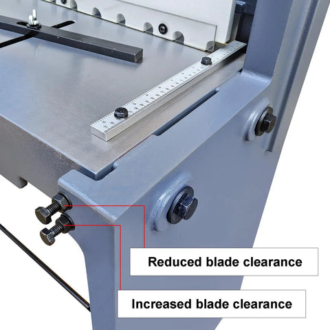 Heavy Duty 52 Inch Foot Stomp Shear For Sheet Metal Cutting With 16 Gauge Max Thickness Zero Hassle Foot Pedal Control Floor Standing Industrial Steel Workhorse Built Tough And Ready To Rock