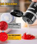 Linoleum Block Printmaking Kit With Four Color Ink Linocut Tools Brayer And Baren Ink Plate Transfer Papers Sharpener Stone And Rubber Stamp Craft Set For Kids DIY Gift showing ink extender demonstration with pure and extended ink.