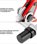 Built To Last Clamping Element 20mm Diameter For Multifunctional Tables, close-up of ratchet arm and chrome plated steel base