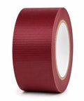 Pro Grade Duct Tape 11 Mil Waterproof UV Resistant 30 Yard Roll Burgundy 2 Inch Wide For DIY Repairs And Heavy Duty Projects With Ultra Strong Adhesive For Surfaces And Irregular Shapes burgundy roll on white