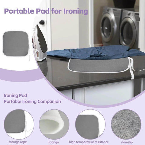 All In One Sublimation Shirts Tool Kit For Vinyl Alignment With Portable Ironing Pad on a counter setup, close-up view.