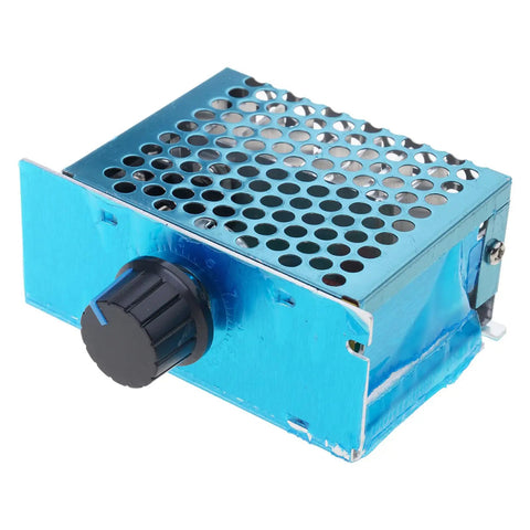 Rock Solid 4000W Voltage Stabilizer And Regulator For Home Workshop, metal housing with adjustment knob