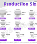 Go-To Grey Rubber Hole Plugs Set For Round Holes, 120 Piece Assortment In 9 Sizes diagram showing sizes from 0.12 In to 0.63 In