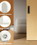Four Pack Closet Door Floor Guides For Universal Sliding Doors, Bottom Mounted Floor Guides Fit One And Three Eighths Inch Doors, White ABS Construction, Includes Screws, Keeps Panels Centered And Gliding Smoothly For Quiet Operation