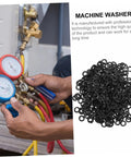 Spring Wave Washers Assortment Kit 500 Pieces Heavy Duty Spring Steel Gaskets For Automotive Home And Shop Use Elastic Wave Seals For Vibration Resistance And Reliable Electrical Connections. black machine washers for HVAC hose connection