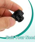 Straight Up Solid 7 Point Star Knobs M6 Metric Female Thread 25Mm Plastic Head close-up in hand for easy gripping.