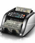 Money Counter Machine For Biz Bosses With Mixed Denomination MDC UV MG IR DD Counterfeit Detection displaying counted bills