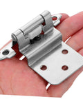 Durable silent self-closing cabinet hinges for easy install and quiet operation, perfect for kitchen and bathroom cabinets.