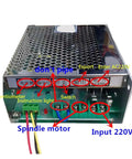 Beefy CNC Spindle Kit 0.3kW 0.5kW With Power Supply showing connections and labels for CNC milling setup.