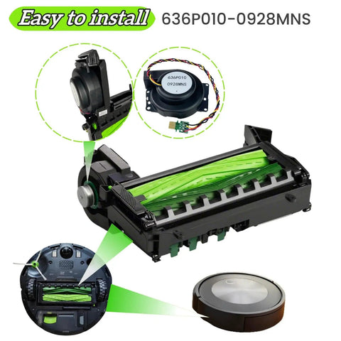 Upgrade Vacuum Motor And Ventilation Fan Replacement For iRobot Roomba I1 Through I9 And J8 J9 Series Smart Sweeper Fan Module shown