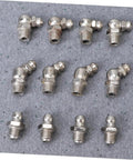 45 Piece Grease Fitting Kit With Angle And Straight Fittings For Bearings And Marine Use Pro Grade Steel Construction