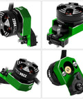 Quad view of 2204 2400KV Brushless Outrunner Motor with Transmission and 30A Mini ESC for SCX24 Remote Control Crawler upgrade kit