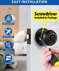 Three Pack All Keyed Alike Entry Door Knob And Deadbolt Set With One Handy Key Fits All Locks Single Cylinder Deadbolt installation