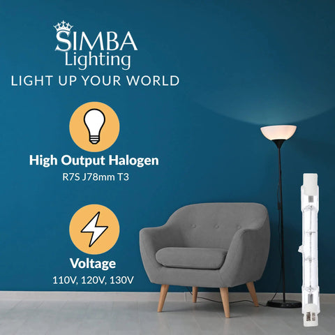 Heavy Duty R7S Halogen Bulbs 78mm T3 Base 100 Watt 800 Lumens Dimmable 120V 2700K Warm White Durable Light Bulbs 5 Pack Top Shelf Quality With Zero Fuss Setup And Built Different Warmth For Home Projects